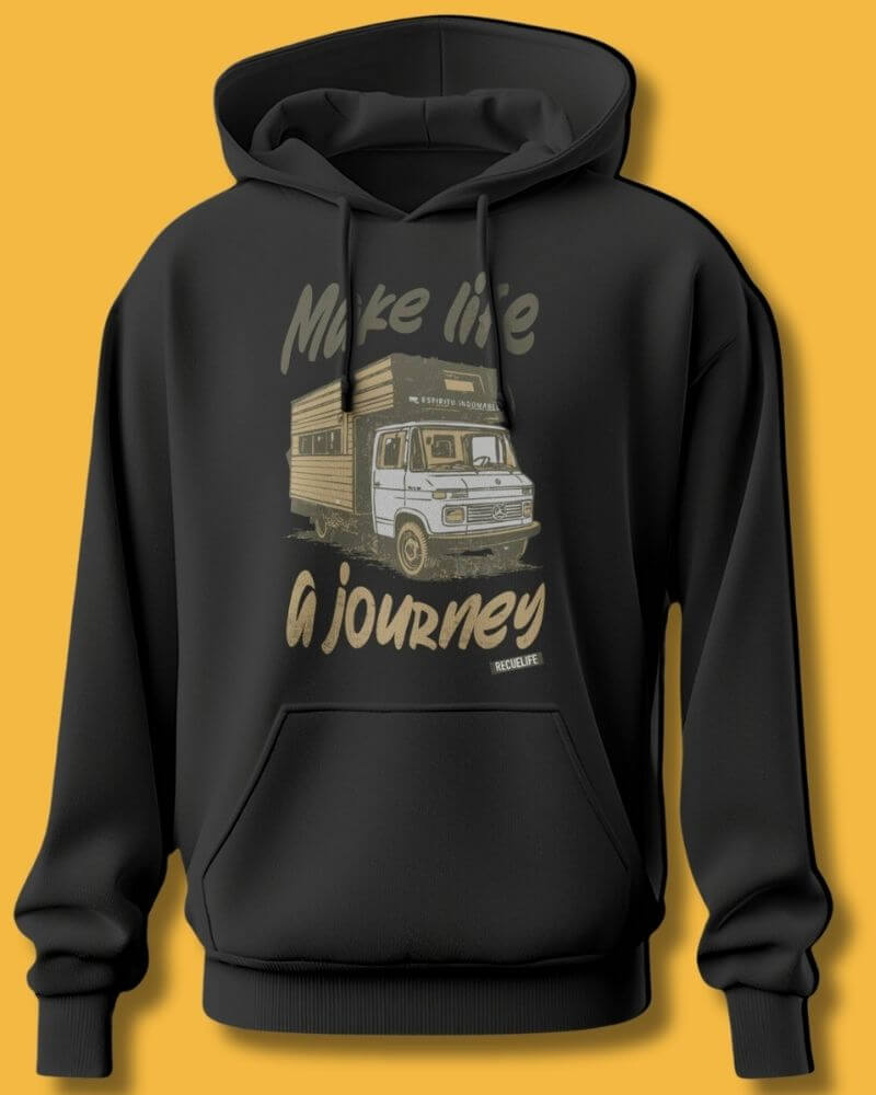 buzo hoodie make life a journey marca recuelife