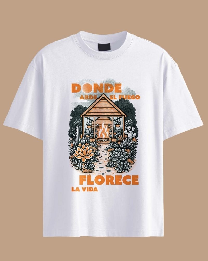 Modelo donde arde el fuego florece la vida recuelife