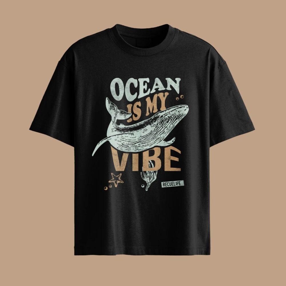 Ocean is my vibe regular negra recuelife