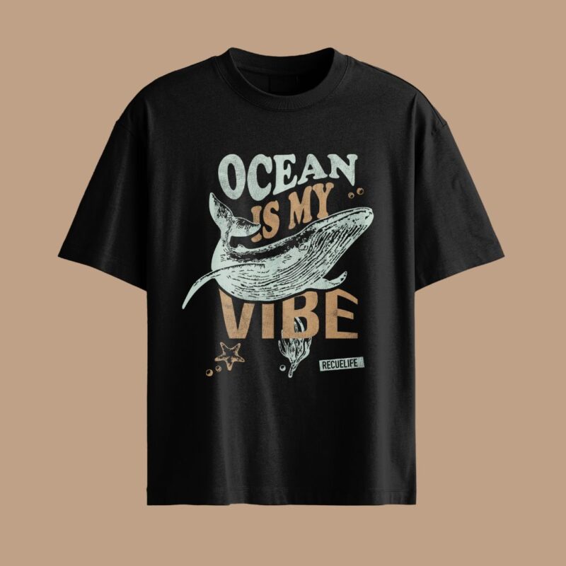 Ocean is my vibe regular negra recuelife