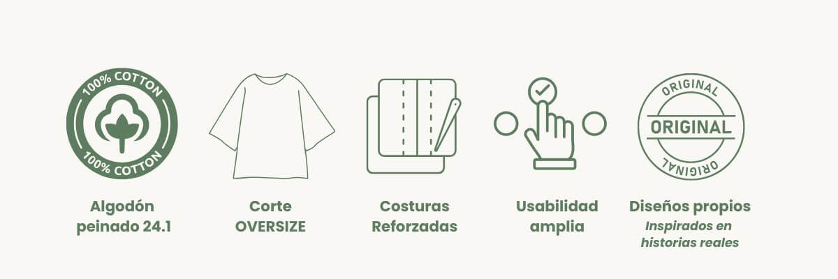 Banner con características productos recuelife