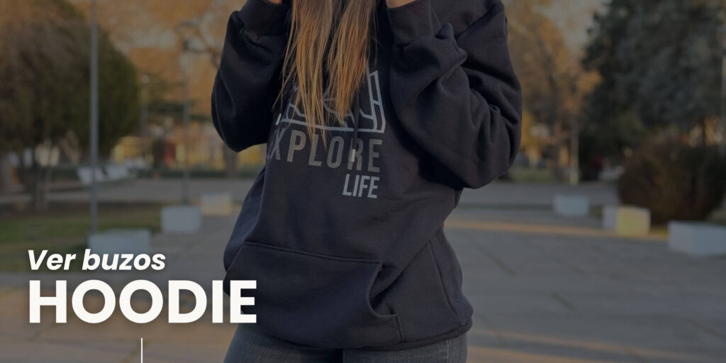 Buzo modelo hoodie marca recuelife